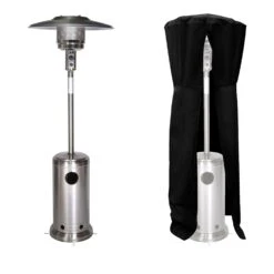 Estufa De Gas Oslo Para Exterior - Acero Inox + Funda