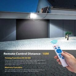 Aigostar Foco LED Solar Con Sensor Movimiento 200W 6500K, Mando A Distancia 13 Aigostar Foco LED Solar Con Sensor Movimiento 200W 6500K, Mando A Distancia -Jardín Series Tienda 1d9111a28709a9e2