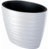 Prosperplast Maceta Ovalada Con Deposito 56L Maze Plastico Blanco 58,5x38,5x42,3 Cm -Jardín Series Tienda 1e675dbd88273beb