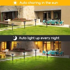 Aigostar Luces Solares Jardín 12 Pack, IP44, 6500K, L95*W95*H338mm -Jardín Series Tienda 23b6174a02778bfb