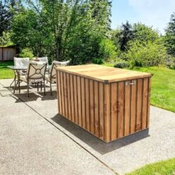 BAUL ARCON METALICO DURAMAX 1,3 JARDIN 585 L MARRON