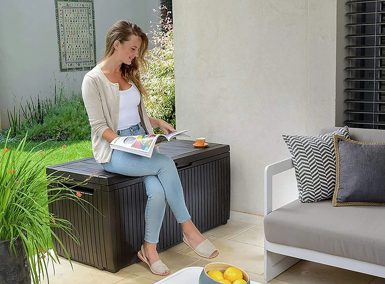 BAUL ARCON RESINA KETER JARDIN SPRINGWOOD 7 BAUL ARCON RESINA KETER JARDIN SPRINGWOOD - Imagen 5