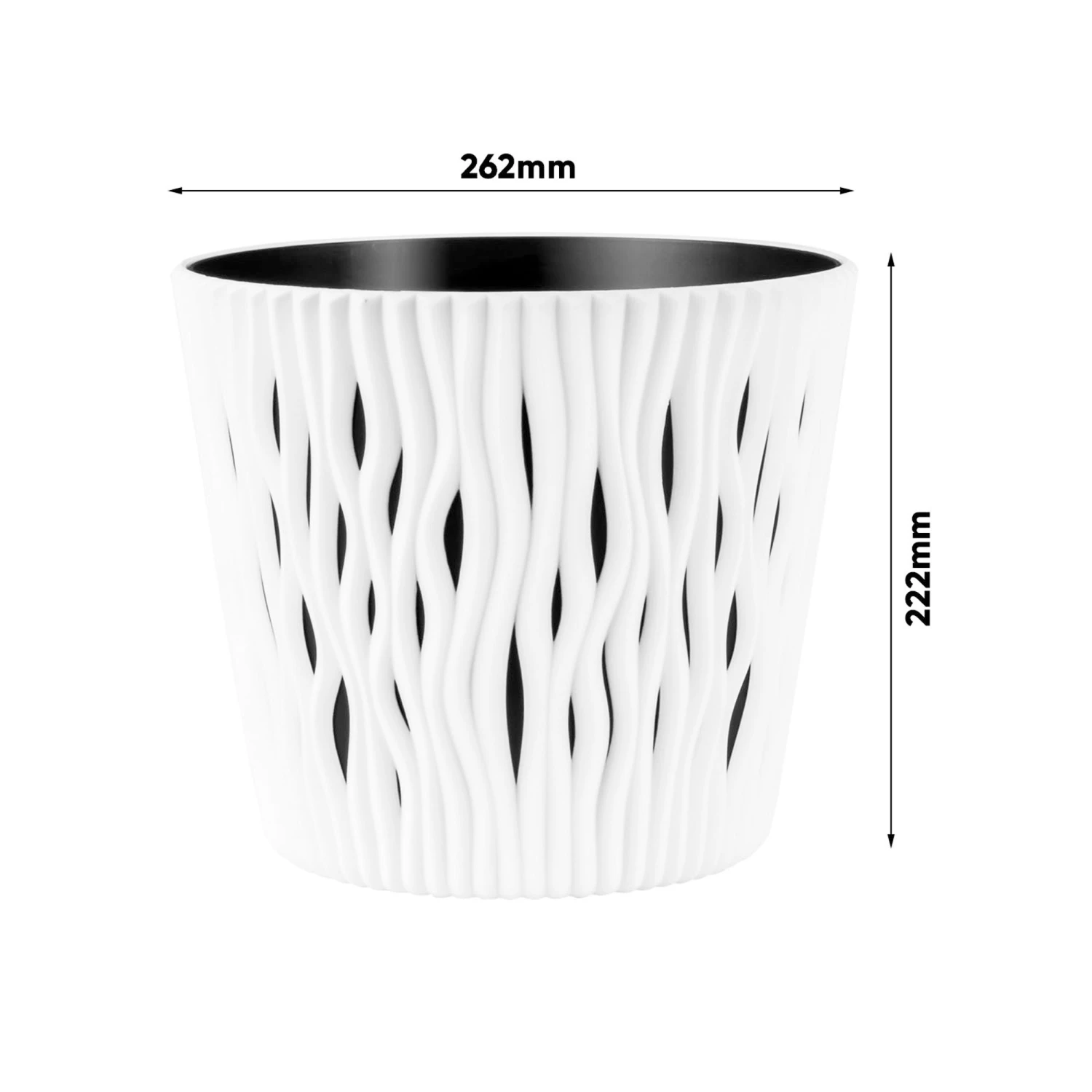 WellHome Set 2 Macetas Plástico Sandy Round Menta - 26,2x26,2x22,2cm 4 WellHome Set 2 Macetas Plástico Sandy Round Menta - 26,2x26,2x22,2cm - Imagen 2