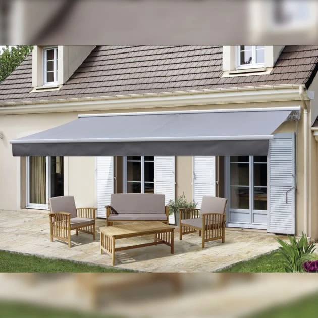 Toldo Manual Gris Rina 3,8 X 3 M 4 Toldo Manual Gris Rina 3,8 X 3 M - Imagen 2