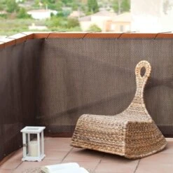 Malla De Ocultación Para Balcón 1 X 3 M Gris -Jardín Series Tienda 3663602428152 23c BI 1