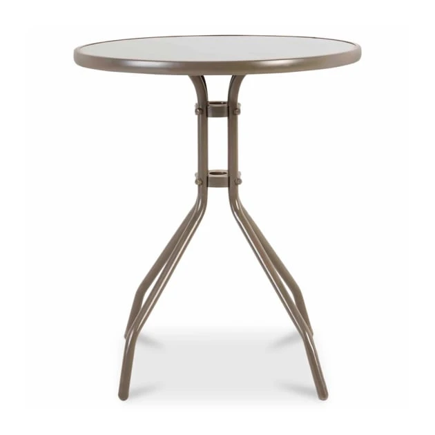 Mesa De Jardín Gris Bari Ø 60 Cm 5 Mesa De Jardín Gris Bari Ø 60 Cm - Imagen 3