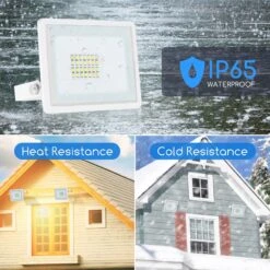 Aigostar Focos Led Exterior, 20W 6400K Led Focos Exterior, 1800LM IP65 -Jardín Series Tienda 45129ef33f8f9b1f