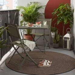 Mesa De Jardín Plegable Azul Saba 70x70x70 Cm GoodHome -Jardín Series Tienda 5059340124667 27c BI