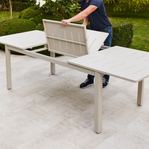 Mesa Jardín Extensible Santorin 180x100x75 Cm 6 Mesa Jardín Extensible Santorin 180x100x75 Cm - Imagen 4