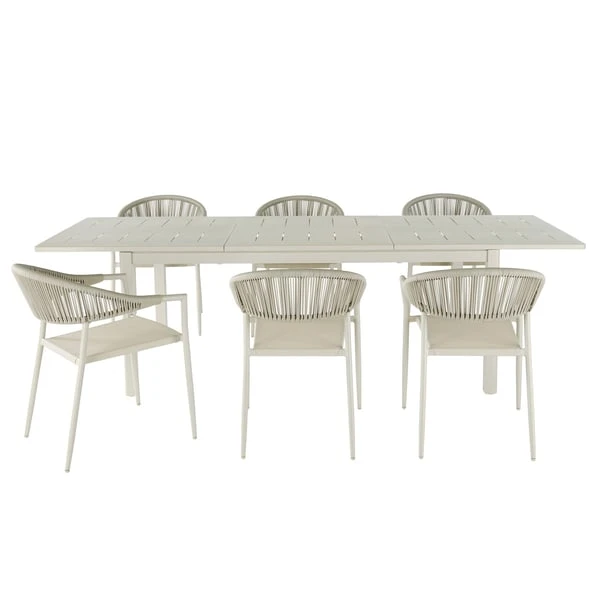 Mesa Jardín Extensible Santorin 180x100x75 Cm 13 Mesa Jardín Extensible Santorin 180x100x75 Cm - Imagen 11