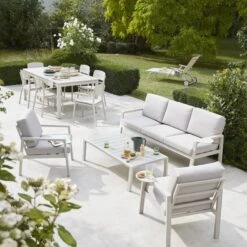 Mesa Jardín Extensible Santorin 180x100x75 Cm 19 Mesa Jardín Extensible Santorin 180x100x75 Cm -Jardín Series Tienda 5059340125046 30c BI