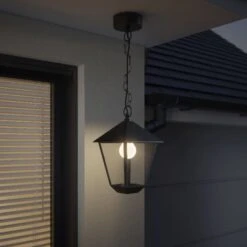 Aplique Colgante Negro De Exterior Docker -Jardín Series Tienda 5059340189208 24c BI