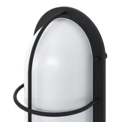 Aplique Exterior Oval Negro Pinusa -Jardín Series Tienda 5059340190204 23c BI