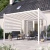 Pérgola Con Techo Corredizo Y Paredes 3 X 3 M Mattecio -Jardín Series Tienda 5059340353210 21c bi