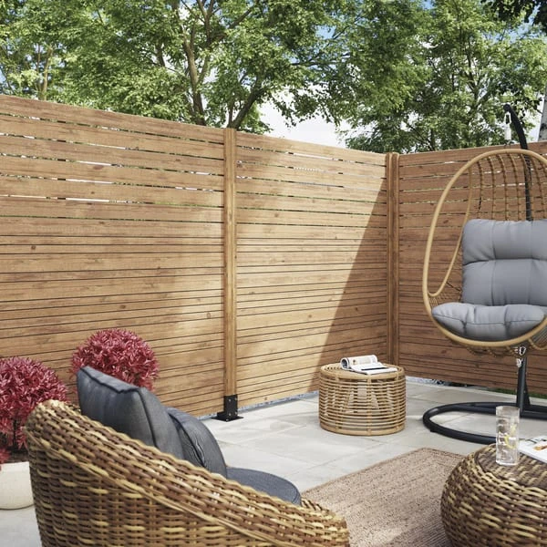 Panel Ocultación Madera Skimia V1 Marrón 180x60 Cm 8 Panel Ocultación Madera Skimia V1 Marrón 180x60 Cm - Imagen 6