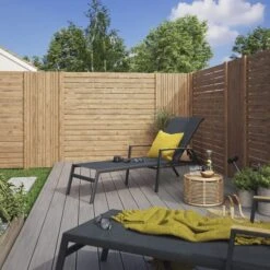 Panel Ocultación Madera Skimia V1 Marrón 180x60 Cm 20 Panel Ocultación Madera Skimia V1 Marrón 180x60 Cm -Jardín Series Tienda 5059340668895 29c BI