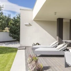 Aplique LED De Exterior Viena Rectangular Blanco Conluz Neutra IP54 Wonderlamp -Jardín Series Tienda 54715439f7346c35