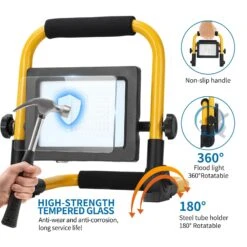 Foco De Trabajo LED 20W, 1800LM, Giratorio 360º, 6500K Aigostar -Jardín Series Tienda 590c13a48dace11b