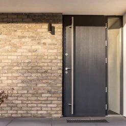 Aplique De Pared Exterior Chill Negro Cilíndrico 1xGU10 IP44 Wonderlamp -Jardín Series Tienda 5ed71e9949863d76