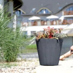 Prosperplast Maceta WOO21L 348x348x325 Marrón -Jardín Series Tienda 635451e5bd56d4fe