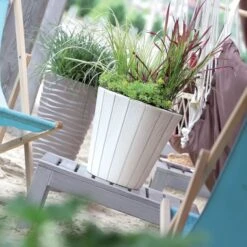 Prosperplast Maceta WOODE 29L., 393x393x370, Color Antracita -Jardín Series Tienda 6385325b1fd869.09042576