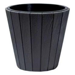 Prosperplast Maceta WOODE 29L., 393x393x370, Color Antracita