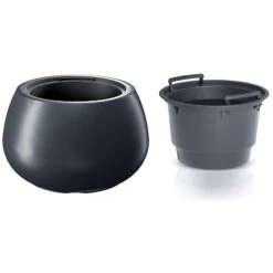 Prosperplast Maceta HEOS 18L., Con Depósito, 370x370x230, Color Antracita -Jardín Series Tienda 638540cbd3eba6.76982309