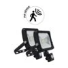 Pack 2X Focos Proyector LED 30W Con Detector De Movimiento PIR Negro IP44 -Jardín Series Tienda 638543b7c74a72.51982087