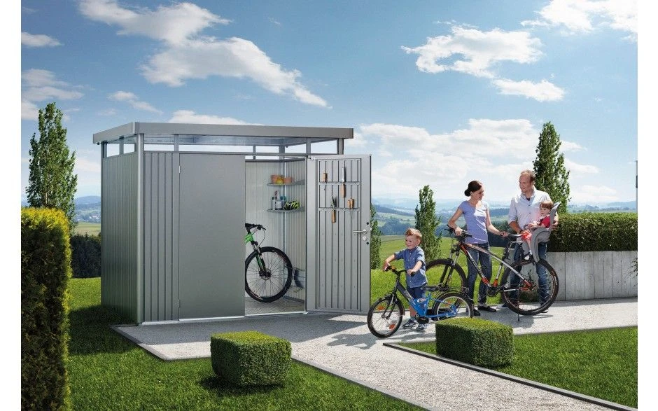 CASETA METALICA BIOHORT JARDIN HIGHLINE H4 COLOR GRIS OSCURO 4 CASETA METALICA BIOHORT JARDIN HIGHLINE H4 COLOR GRIS OSCURO - Imagen 2