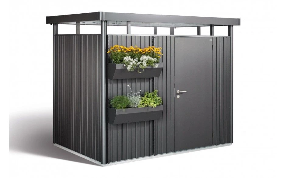 CASETA METALICA BIOHORT JARDIN HIGHLINE H4 COLOR GRIS OSCURO 7 CASETA METALICA BIOHORT JARDIN HIGHLINE H4 COLOR GRIS OSCURO - Imagen 5