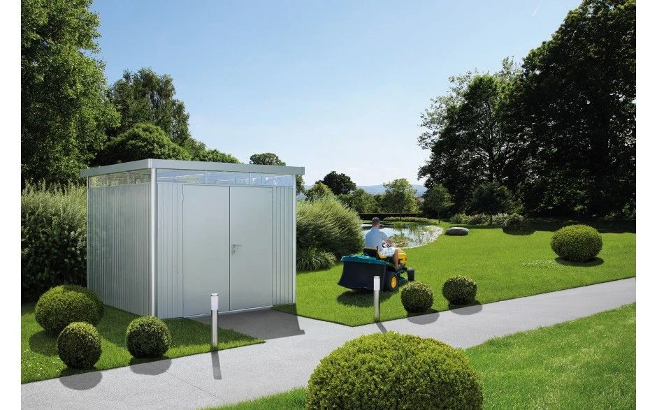 CASETA METALICA BIOHORT JARDIN HIGHLINE H4 COLOR GRIS OSCURO 6 CASETA METALICA BIOHORT JARDIN HIGHLINE H4 COLOR GRIS OSCURO - Imagen 4