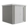 CASETA METALICA BIOHORT JARDIN NEO 2D DOBLE PUERTA COLOR GRIS CUARZO -Jardín Series Tienda 638968281c5666.92356503