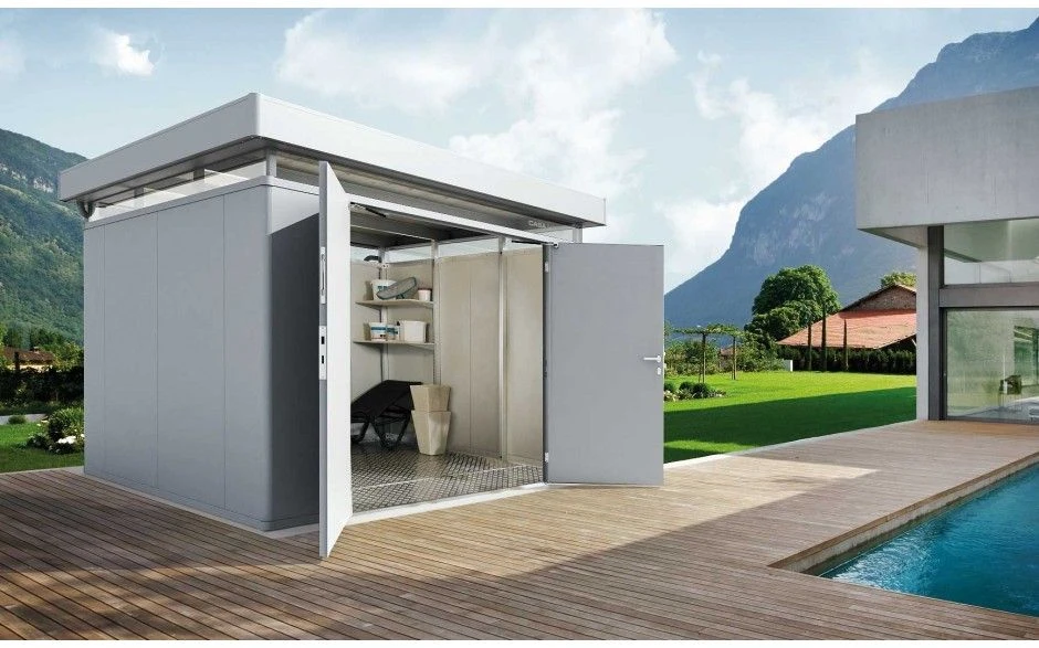 CASETA METALICA BIOHORT JARDIN CASANOVA 3X3 COLOR PLATA 3 CASETA METALICA BIOHORT JARDIN CASANOVA 3X3 COLOR PLATA