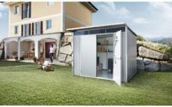 CASETA METALICA BIOHORT JARDIN AVANTGARDE A2 DOBLE PUERTA COLOR GRIS OSCURO -Jardín Series Tienda 63896958ea82d0.26340973