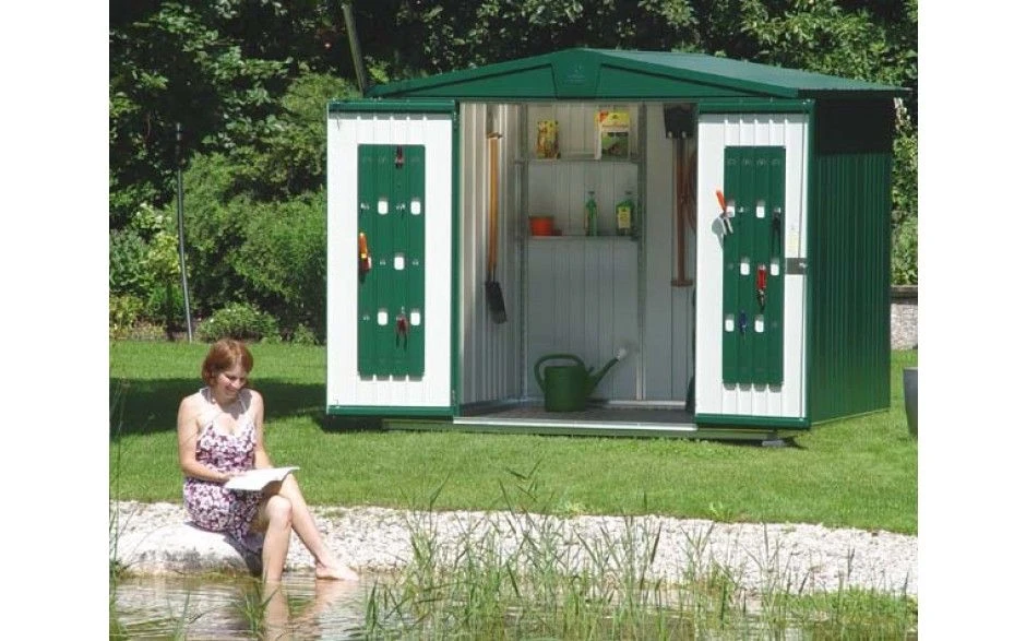 CASETA METALICA BIOHORT JARDIN EUROPA 2A COLOR VERDE 5 CASETA METALICA BIOHORT JARDIN EUROPA 2A COLOR VERDE - Imagen 3