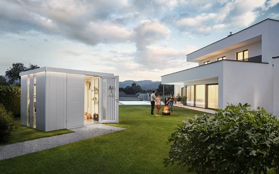 CASETA METALICA BIOHORT JARDIN NEO 3C COLOR GRIS CUARZO 6 CASETA METALICA BIOHORT JARDIN NEO 3C COLOR GRIS CUARZO - Imagen 4