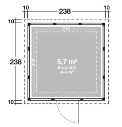 CASETA METALICA JARDIN NOVO HABITAT NH4 ANTRACITA -Jardín Series Tienda 639ad179dae6b6.12904604