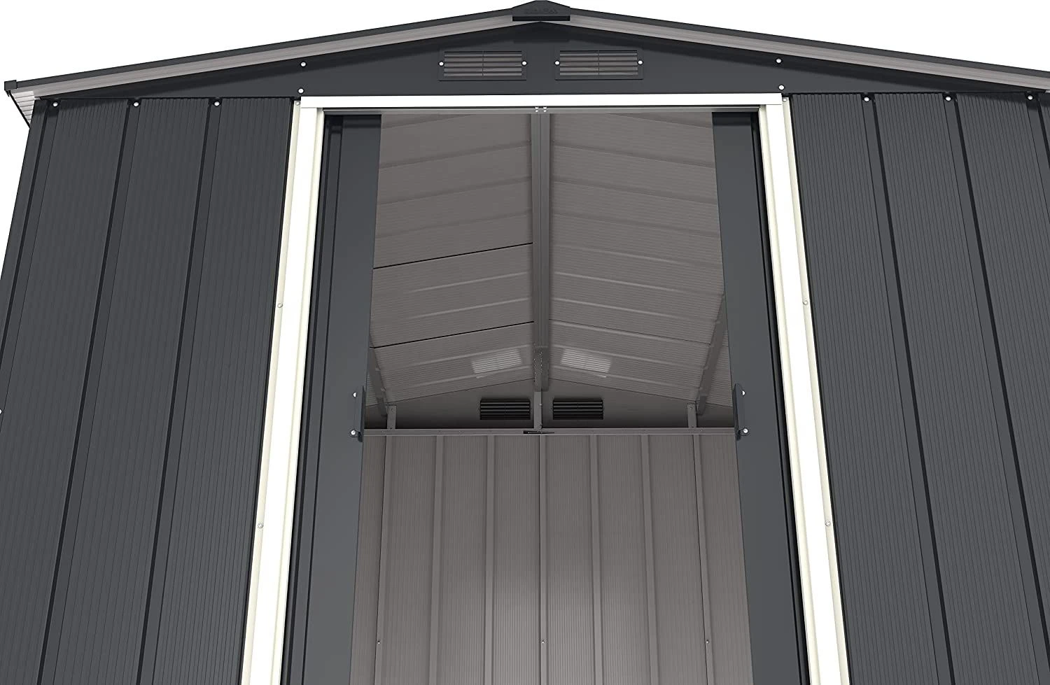 CASETA COBERTIZO METAL JARDIN ECO 8X8 GRIS DURAMAX 7 CASETA COBERTIZO METAL JARDIN ECO 8X8 GRIS DURAMAX - Imagen 5