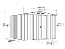 CASETA COBERTIZO METAL JARDIN ECO 8X8 GRIS DURAMAX 10 CASETA COBERTIZO METAL JARDIN ECO 8X8 GRIS DURAMAX -Jardín Series Tienda 639ad2785e1076.17932302