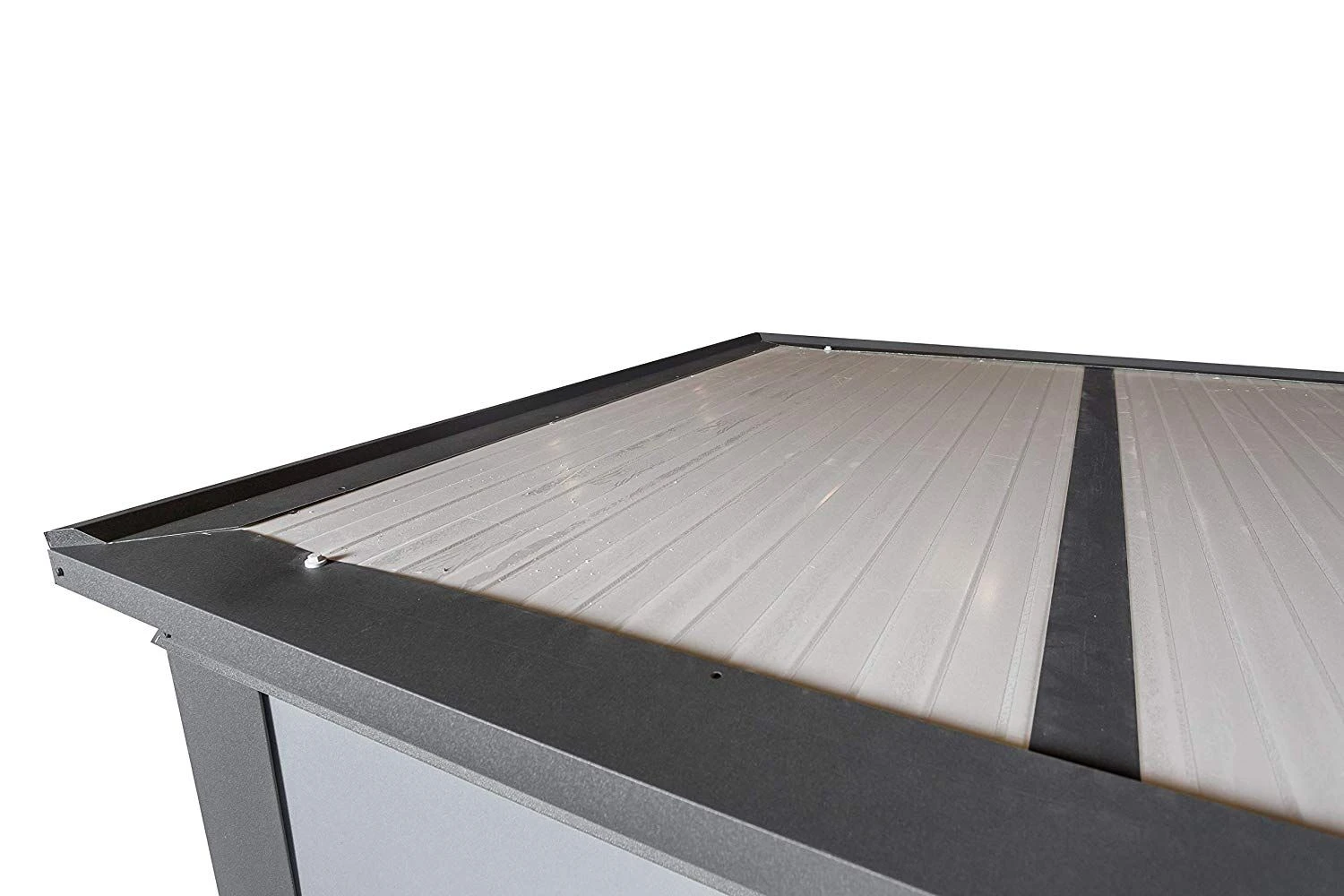 CASETA METALICA JARDIN NOVO HABITAT NH7 CON TERRAZA ANTRACITA 4 CASETA METALICA JARDIN NOVO HABITAT NH7 CON TERRAZA ANTRACITA - Imagen 2