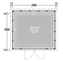 CASETA METALICA JARDIN NOVO HABITAT NH8 BLANCA 9 CASETA METALICA JARDIN NOVO HABITAT NH8 BLANCA -Jardín Series Tienda 63a2ef75d43073.30894413