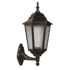 Aplique De Pared Para Exterior, Estructura De ABS Color Negro