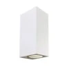 Aplique De Pared Exterior 2 Luces Classic Rectangular Blanco 2xGU10 IP44 Wonderlamp -Jardín Series Tienda 642b28ae453ed2a5