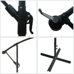 Sombrilla Excéntrica Oahu Redondo 3,50m De Diámetro Color Gris 8 Sombrilla Excéntrica Oahu Redondo 3,50m De Diámetro Color Gris -Jardín Series Tienda 6d020b5b9d2dcfd7