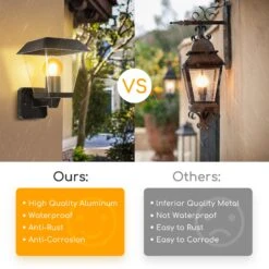 Aigostar Aplique Pared Exterior,GU10 Antracita Aluminio Up Down Lámpara -Jardín Series Tienda 6e39879b1b1bcbc3