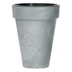 Prosperplast Maceta CUBE SLIM BETON EFFECT 25LCon Depósito 355x355x440 Hormigón