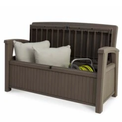 Banco Y Baúl Marrón 227 L -Jardín Series Tienda 7290106934207 23c bi