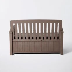 Banco Y Baúl Marrón 227 L -Jardín Series Tienda 7290106934207 26c bi