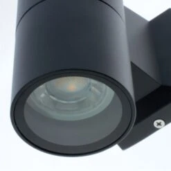 Aplique De Pared Exterior Chill Negro Cilíndrico 1xGU10 IP44 Wonderlamp -Jardín Series Tienda 74f791d68fee7e61