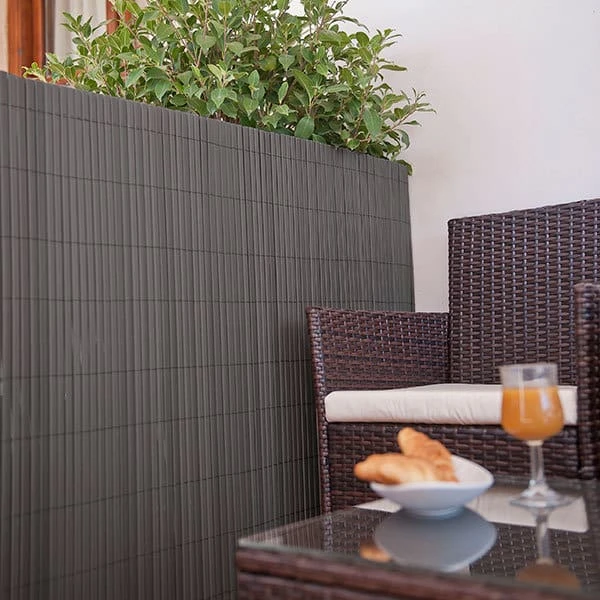 Cañizo De PVC Doble Cara Gris Antracita 1,5 X 3 M 3 Cañizo De PVC Doble Cara Gris Antracita 1,5 X 3 M